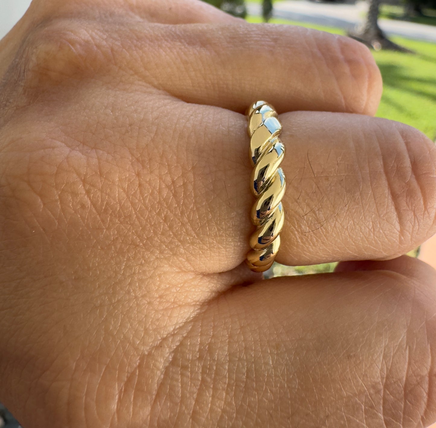 Twisted Textured Ring
