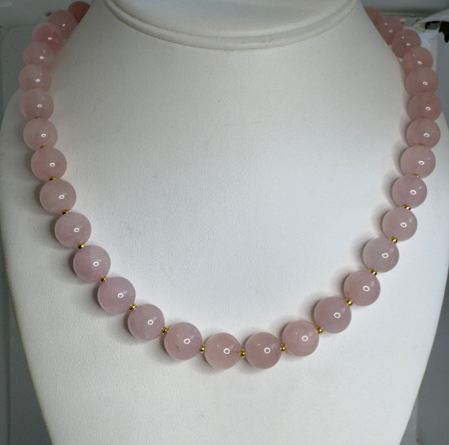 Rose Quartz Beaded Necklace