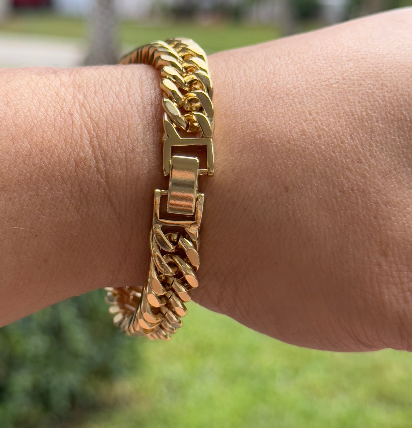 Chunky Cuban Style Bracelet (9MM)