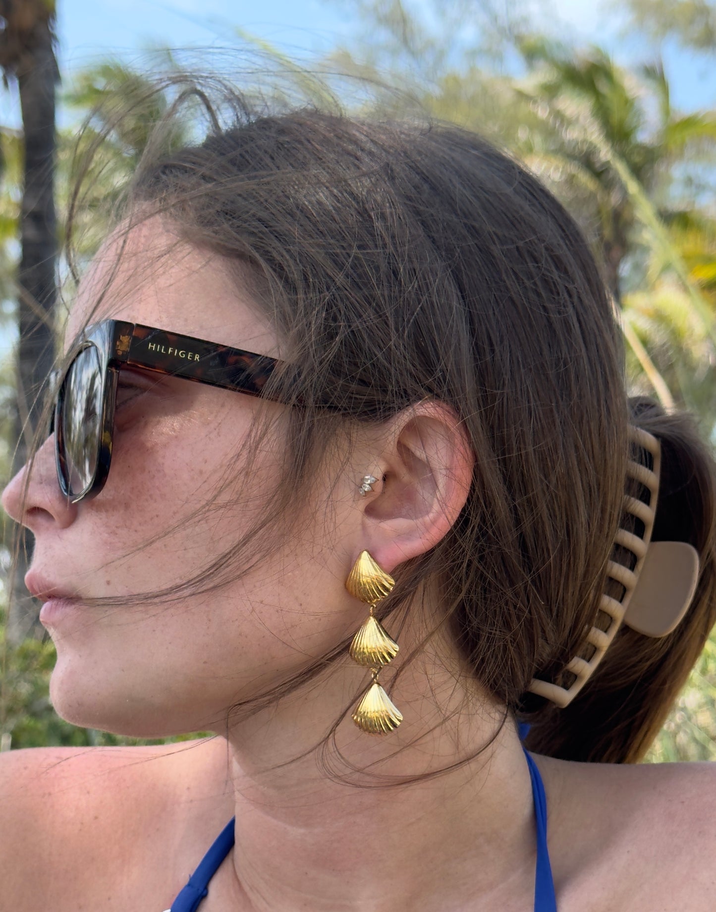 Sea Shell Dangle Earrings