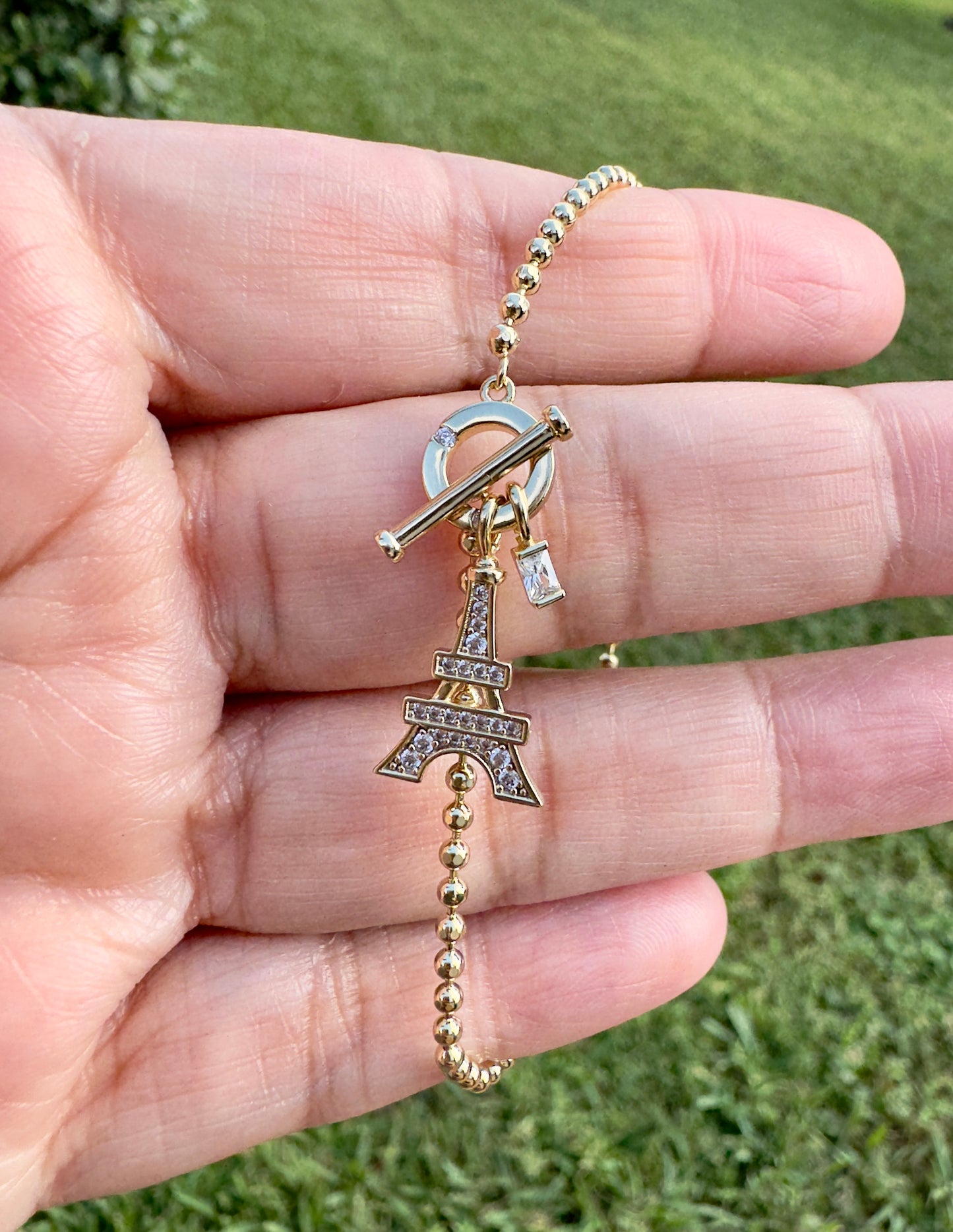 Beaded Paris Charm Bracelet