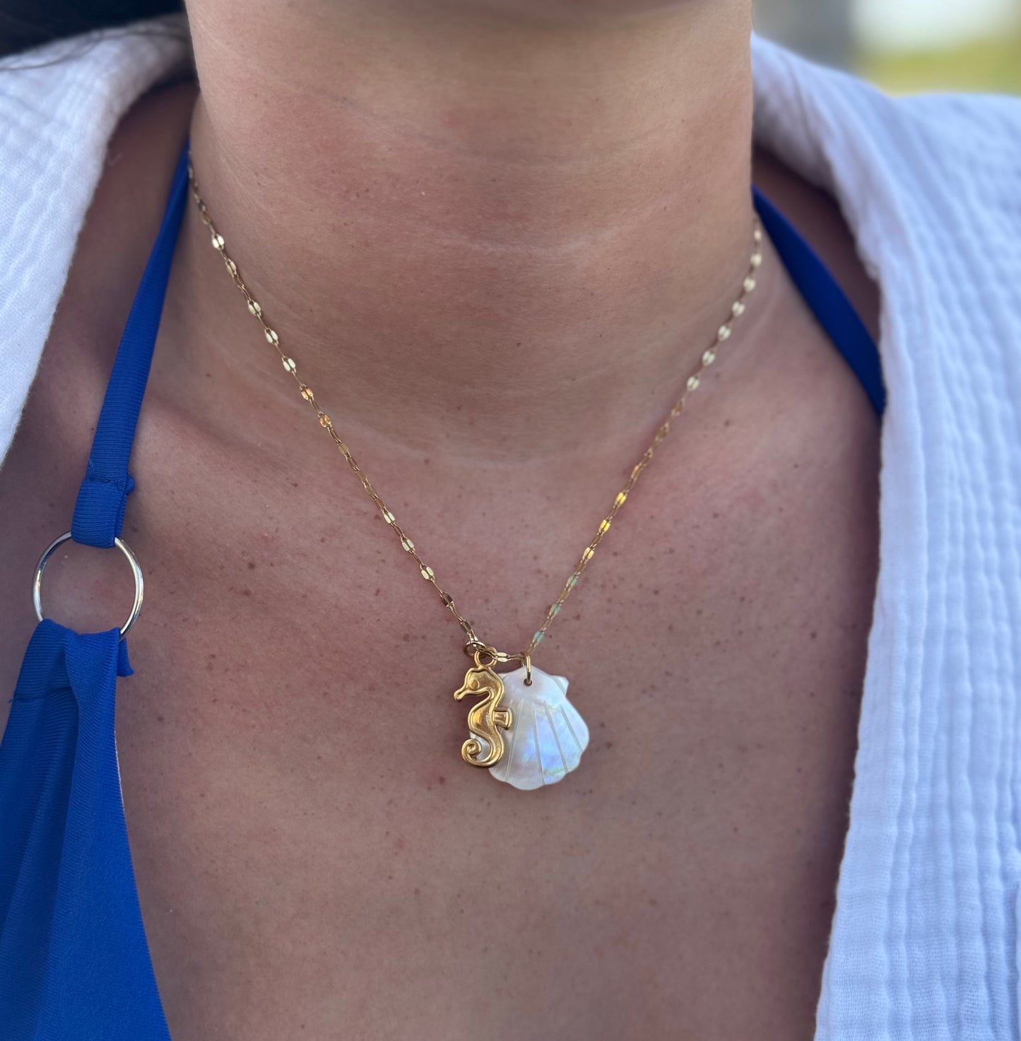 Seahorse Shell Necklace