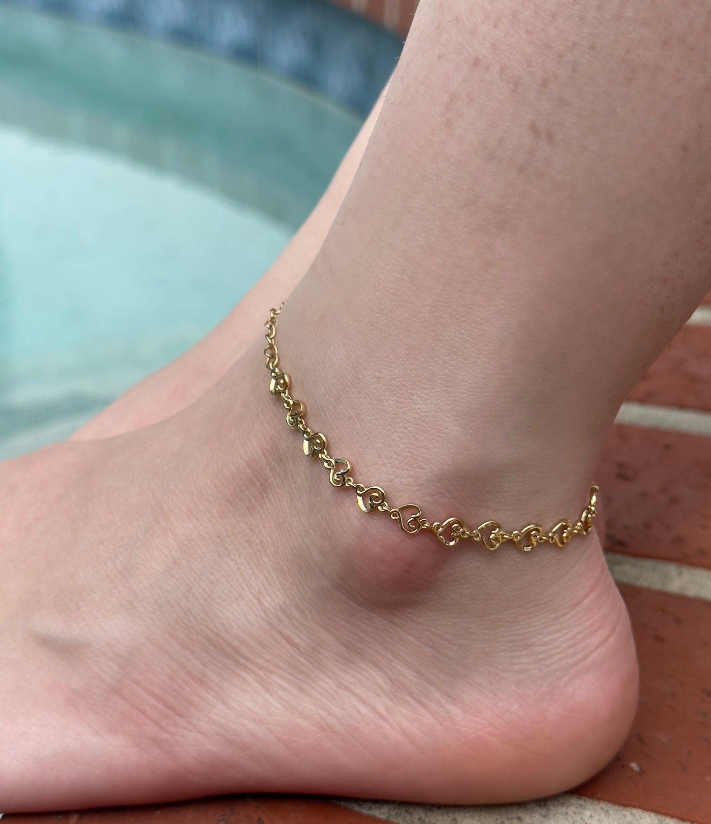 Heart Link Anklet