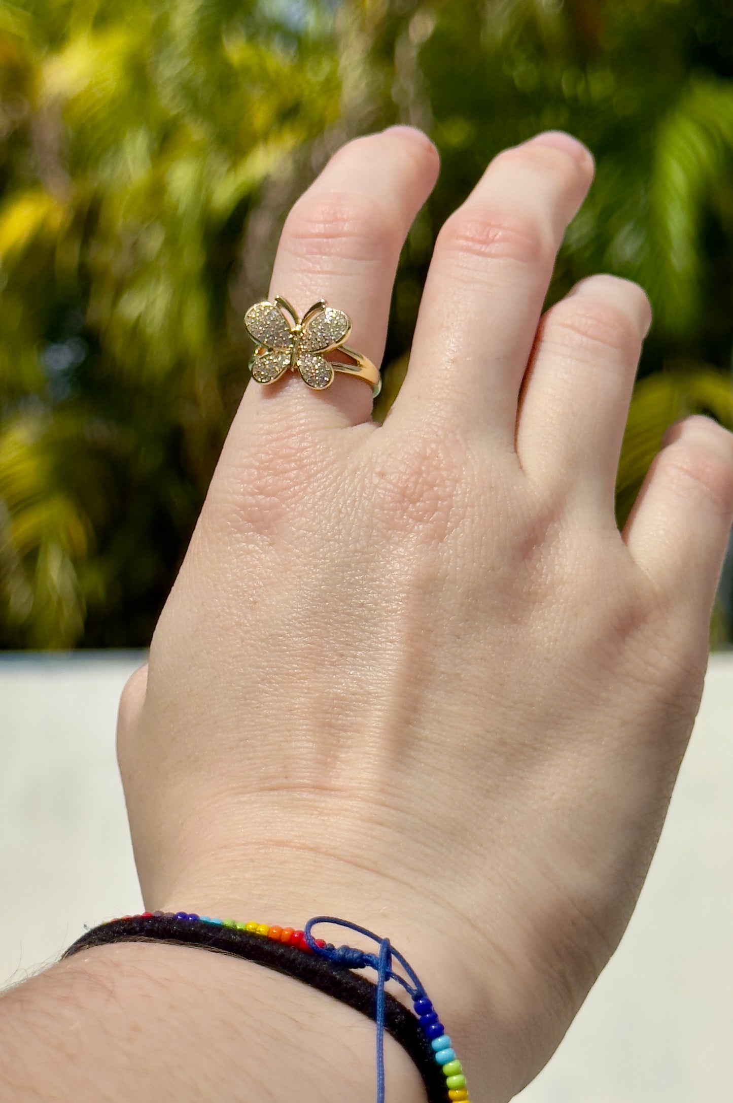 Beautiful Butterfly Zicornium Ring