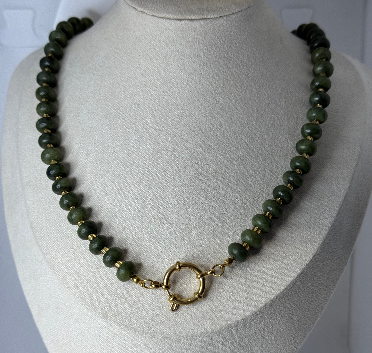 Forest Jade Toggle Necklace