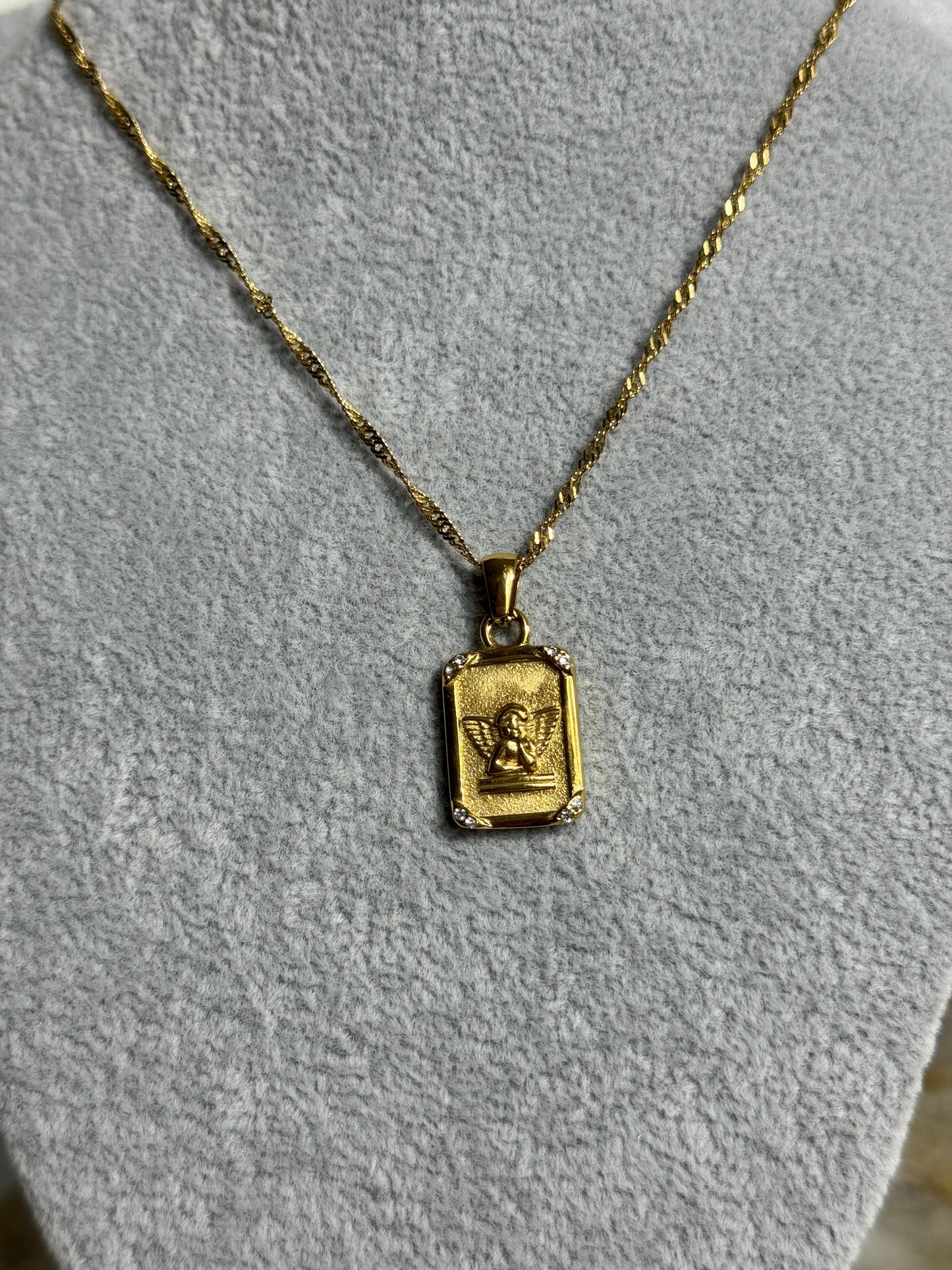 Angel Necklace With Zicornium Details