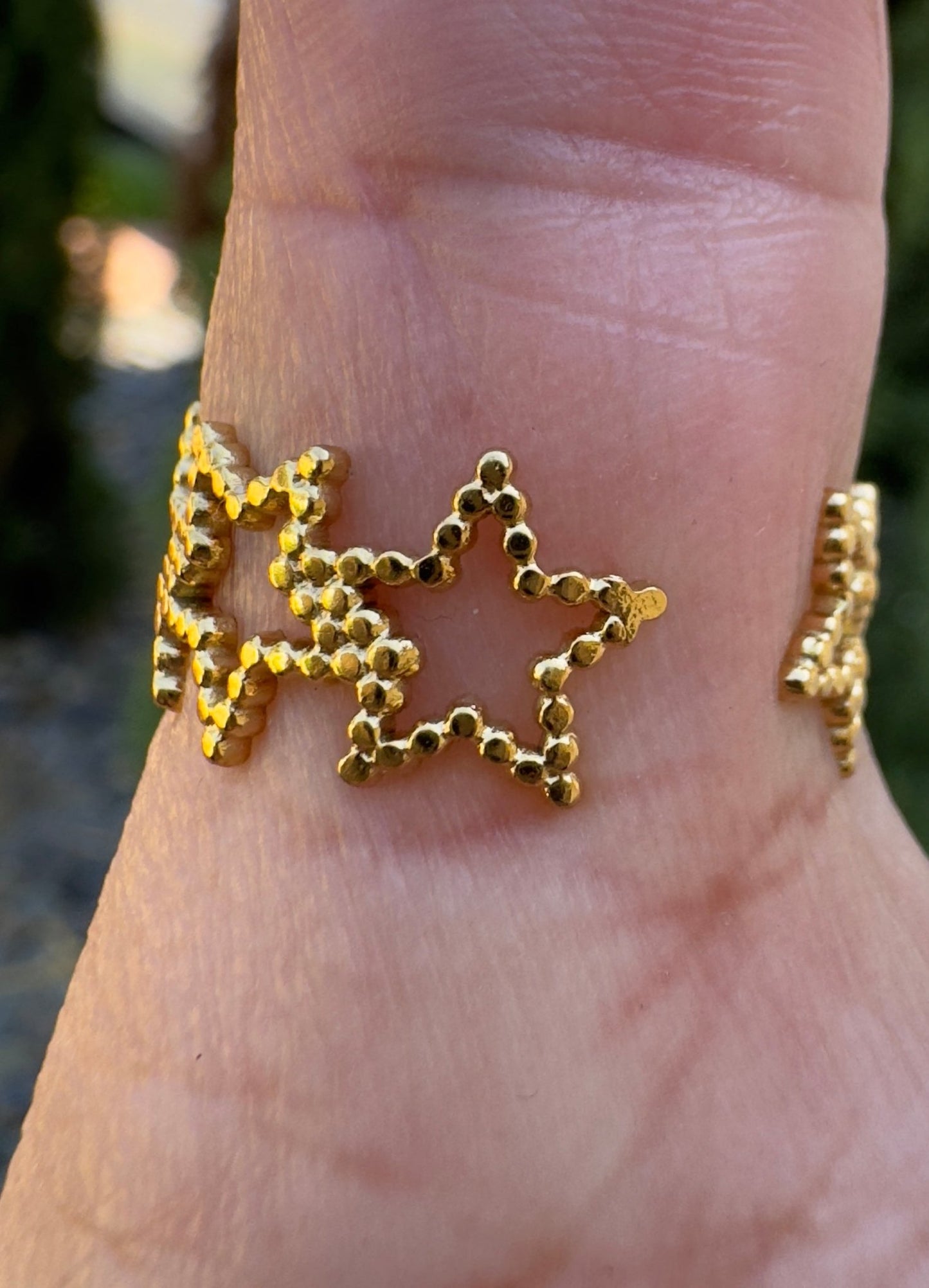 Beaded star ⭐️ adjustable ring - Figi JewelsRings