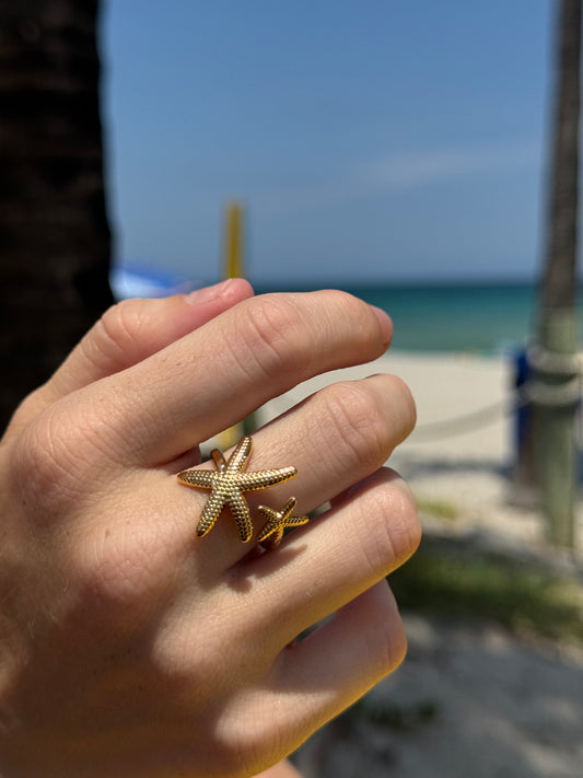 Starfish Adjustable Ring