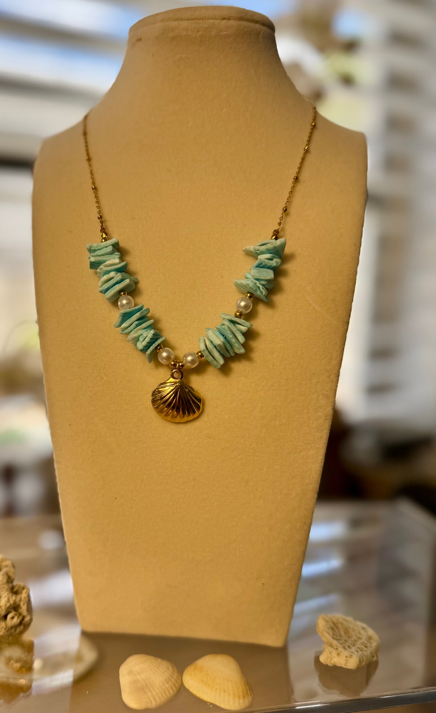 Star Shell Necklace Adjustable