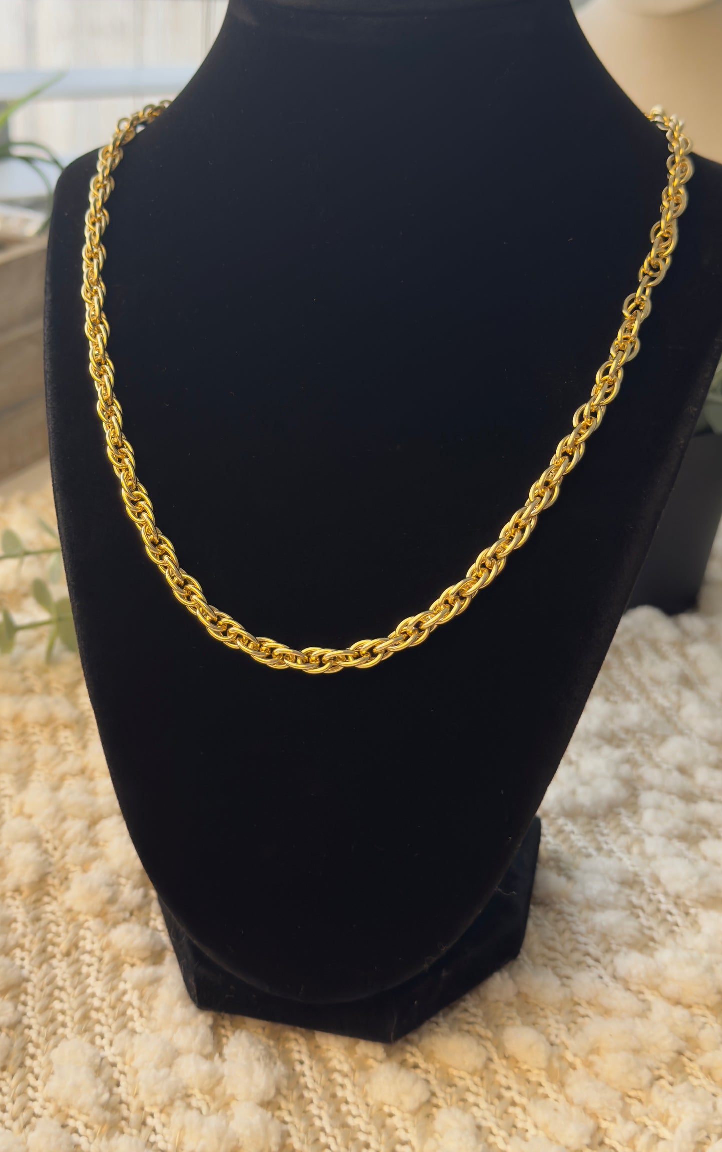 Chunky Rope Style Necklace (3.5MM link )