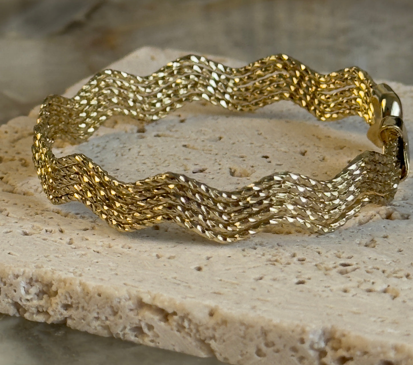 Textured Cuff Bangle