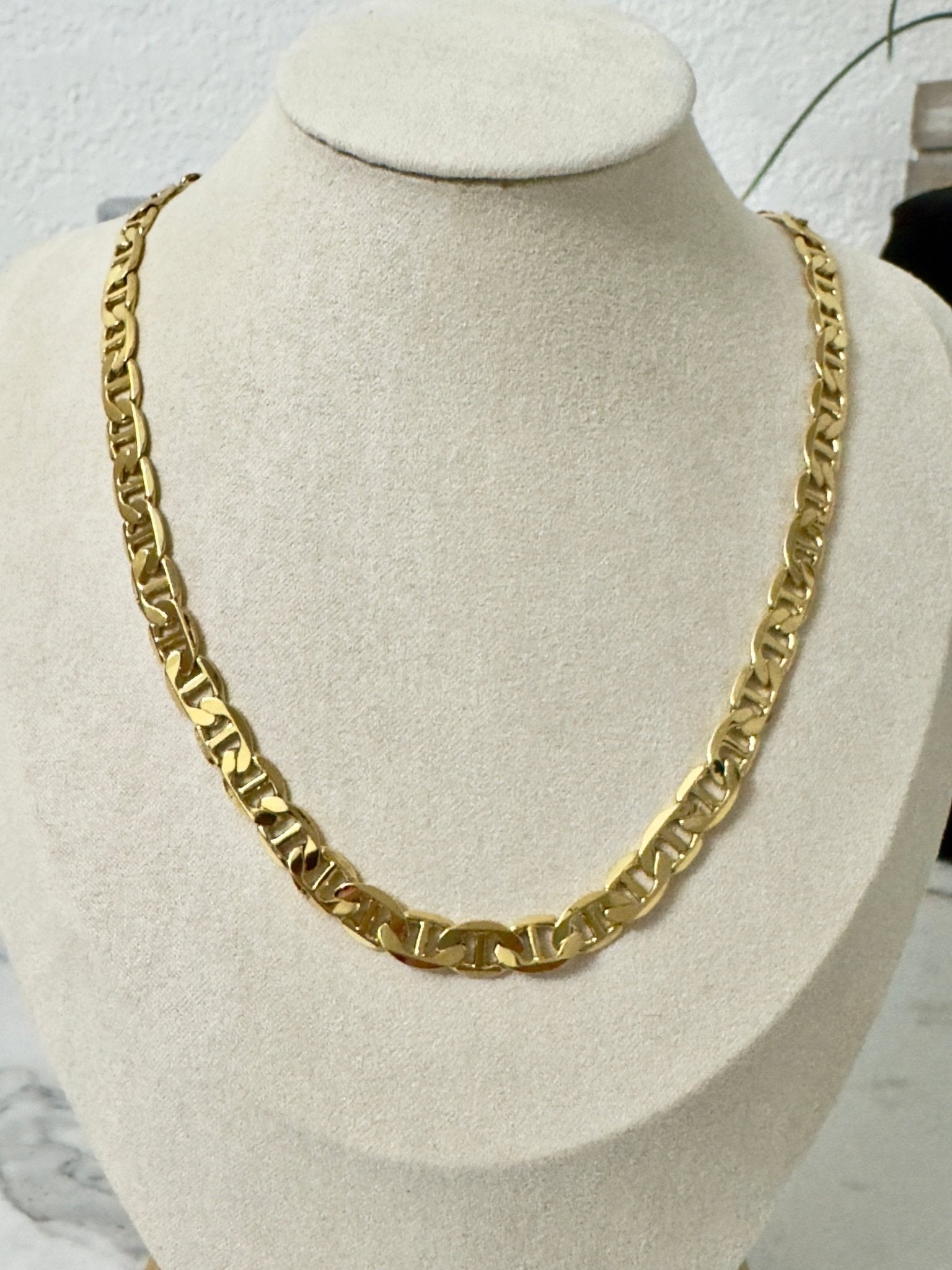 18kt stainless steel gold plated chain - Figi Jewels