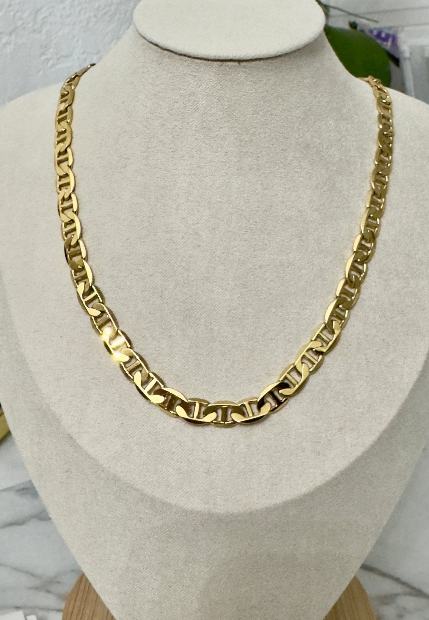 18kt stainless steel gold plated chain - Figi Jewels