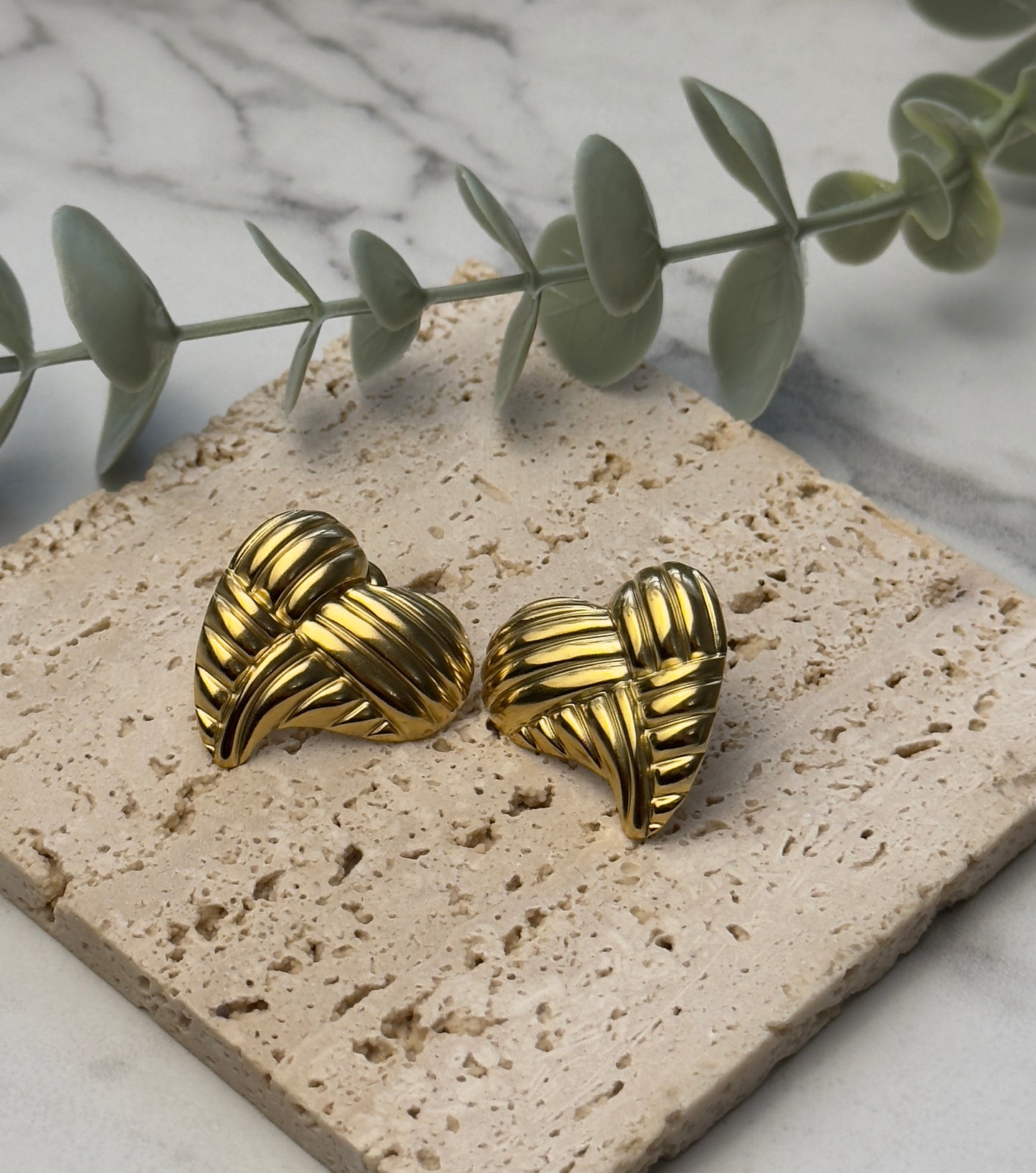 Chunky & Bold Patterned Stud Earrings