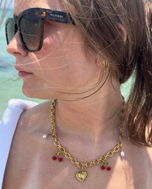 Heart 💛 🍒 Custom Necklace