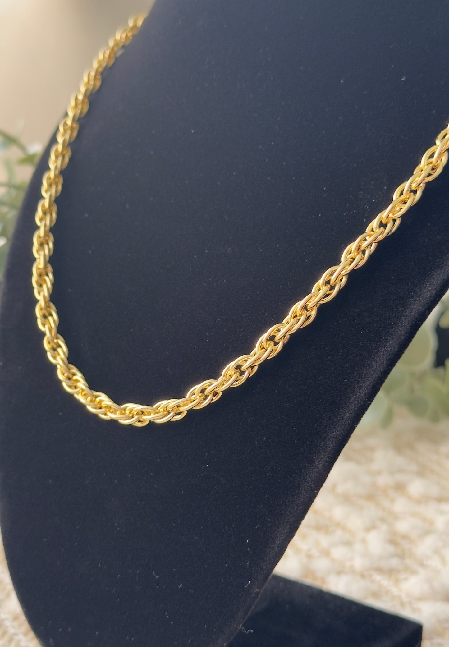 Chunky Rope Style Necklace (3.5MM link )