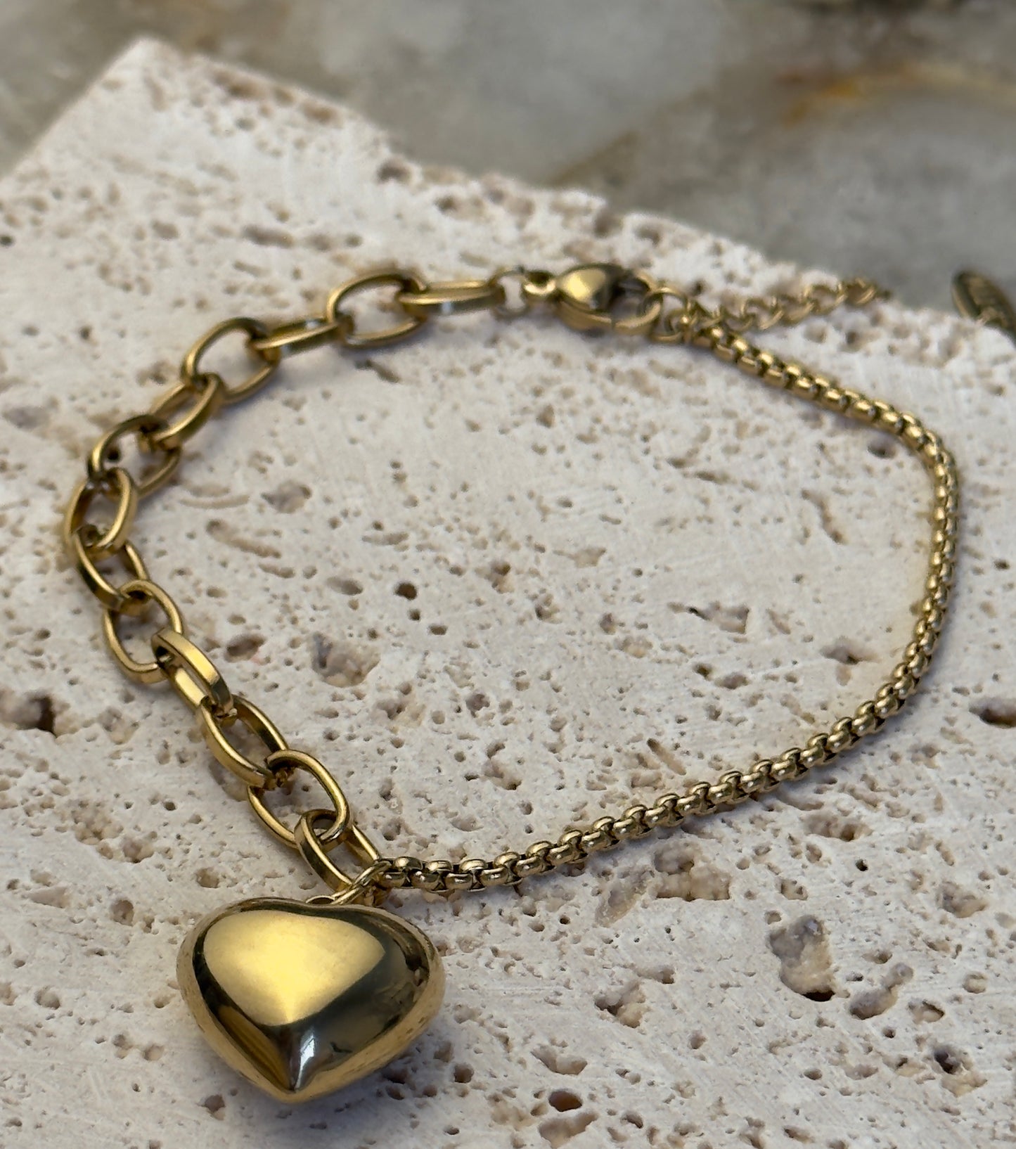 Heart Charm Bracelet