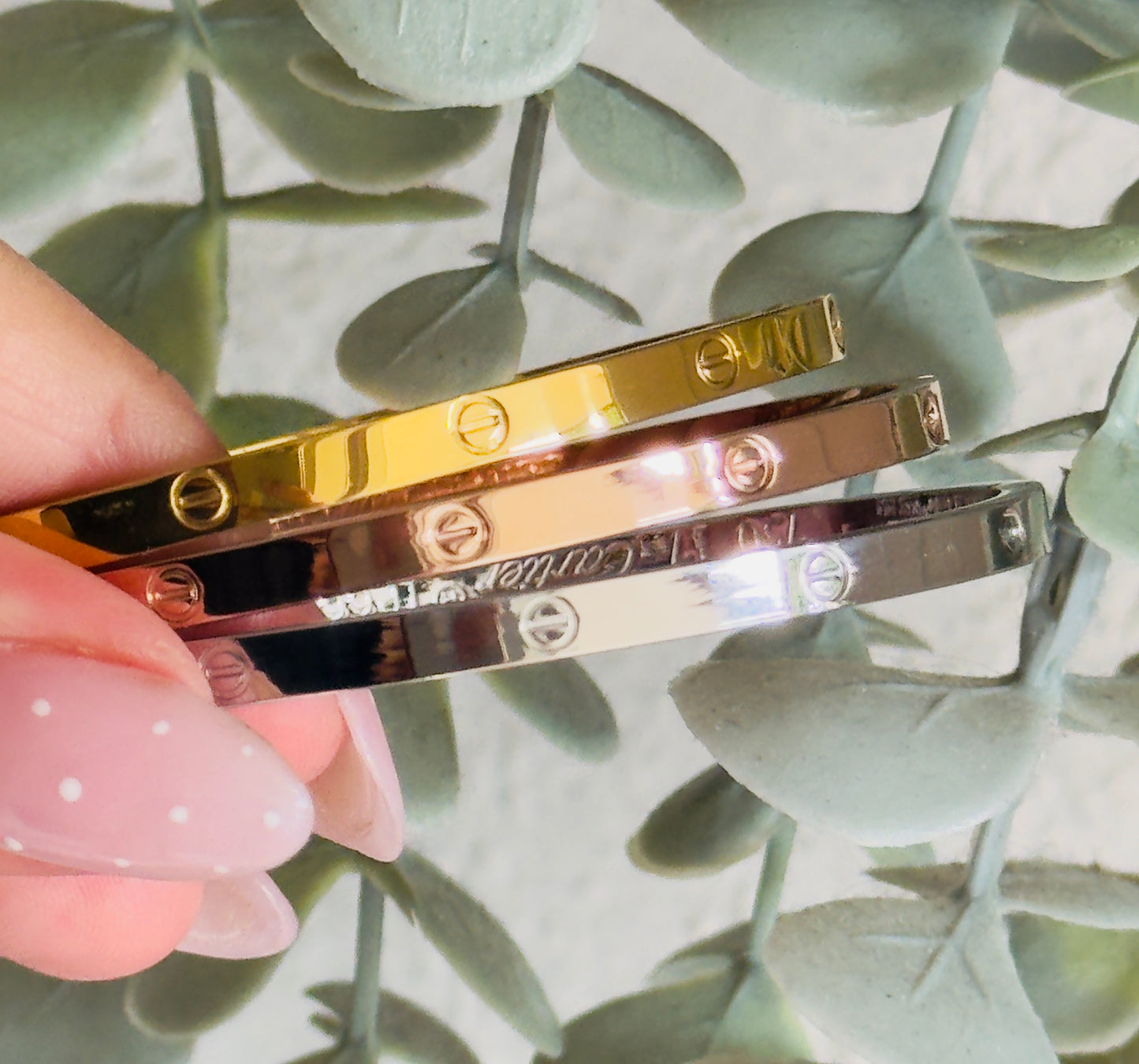 Screw Clip Lock Bangle