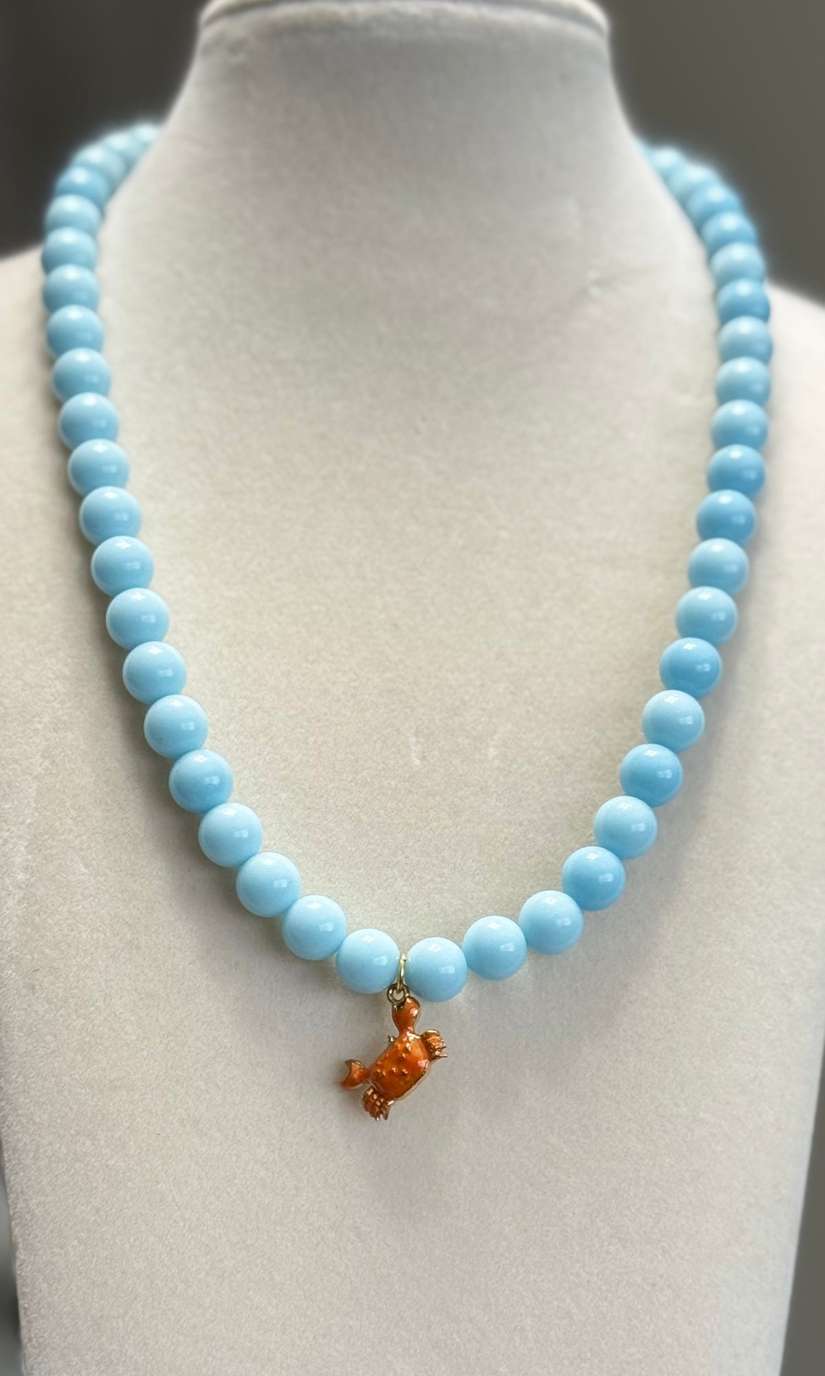 Handmade Acrylic Beaded Charm Necklace