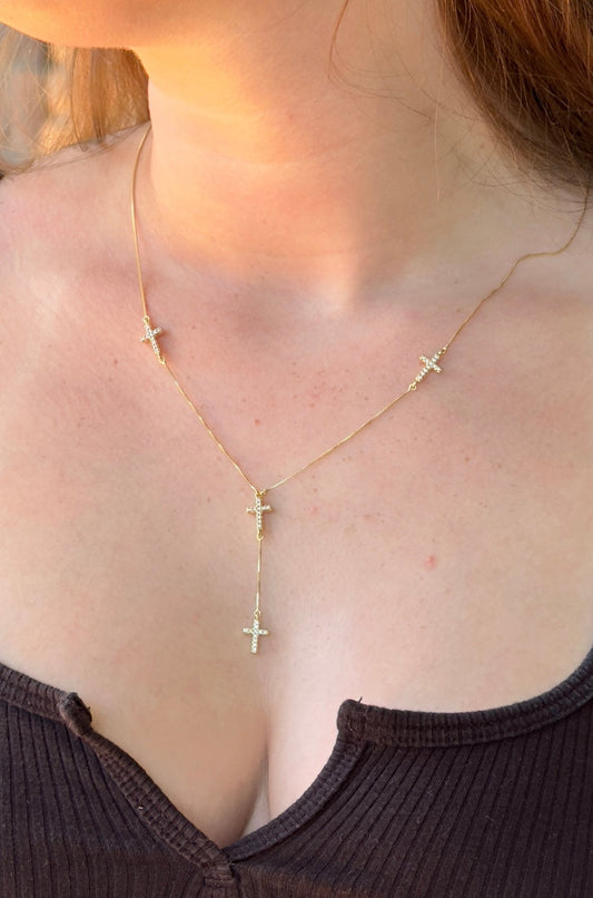 4 cross necklace - Figi JewelsNecklaces