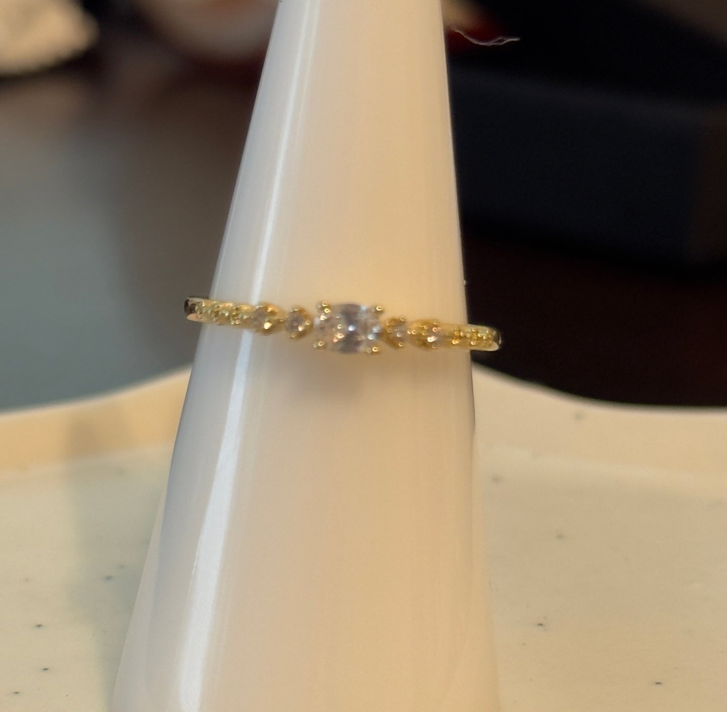 Oval CZ Eternity Ring