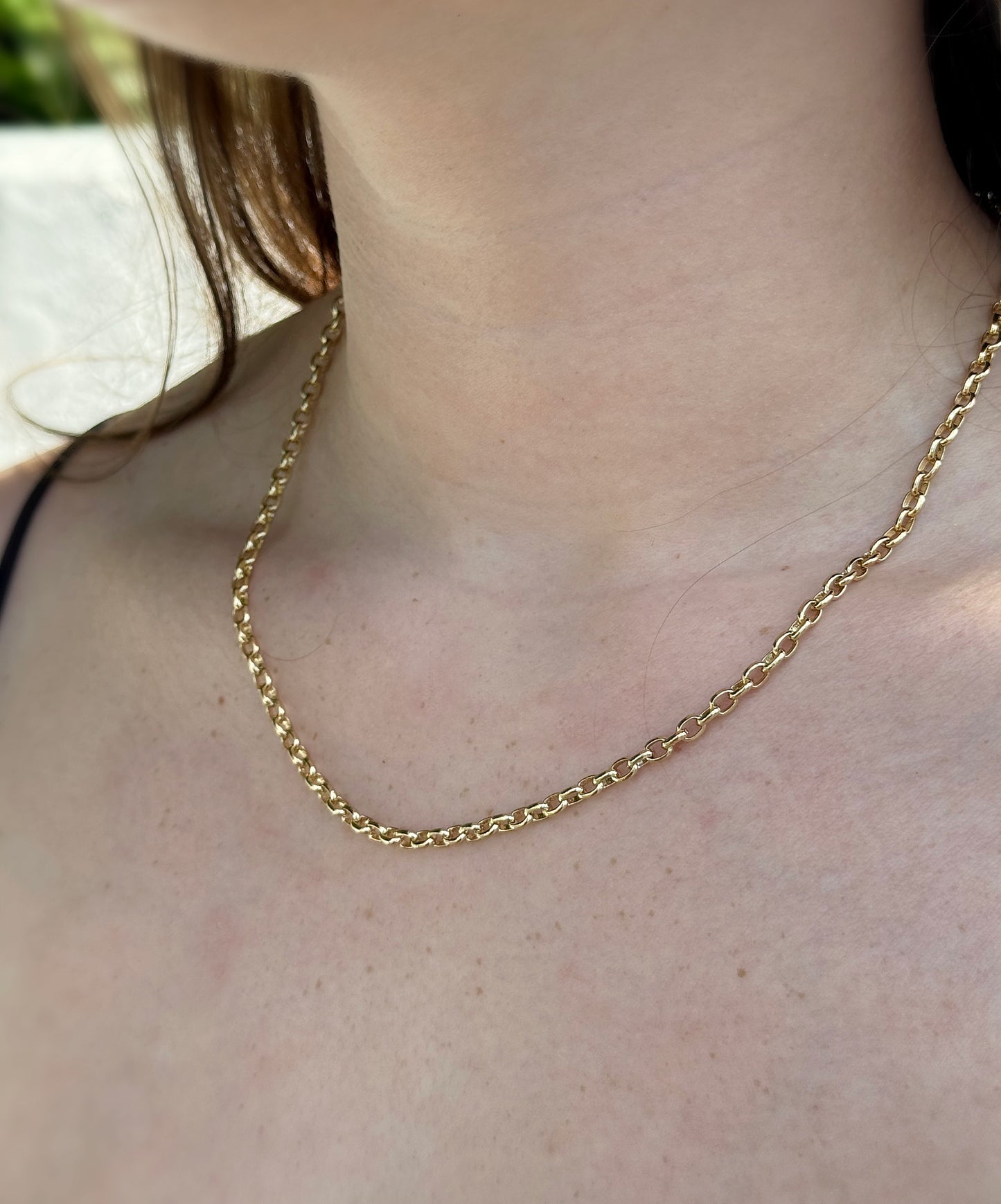 Oval  Loop  Necklace