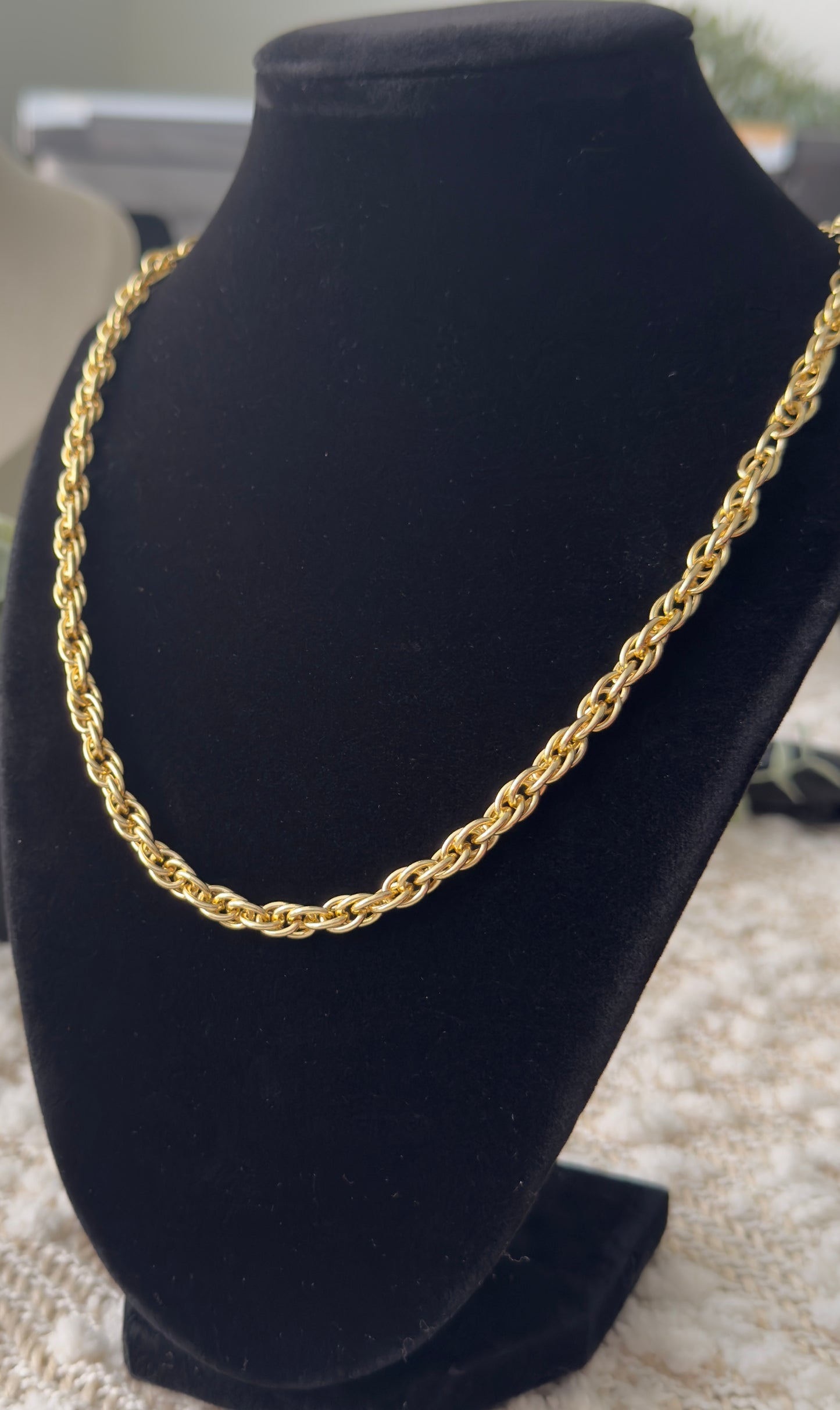 Chunky Rope Style Necklace (3.5MM link )