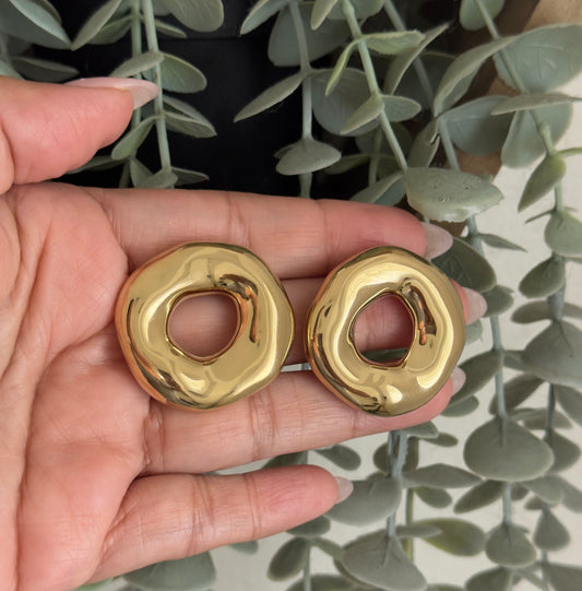 Bold Chunky Circle Earrings