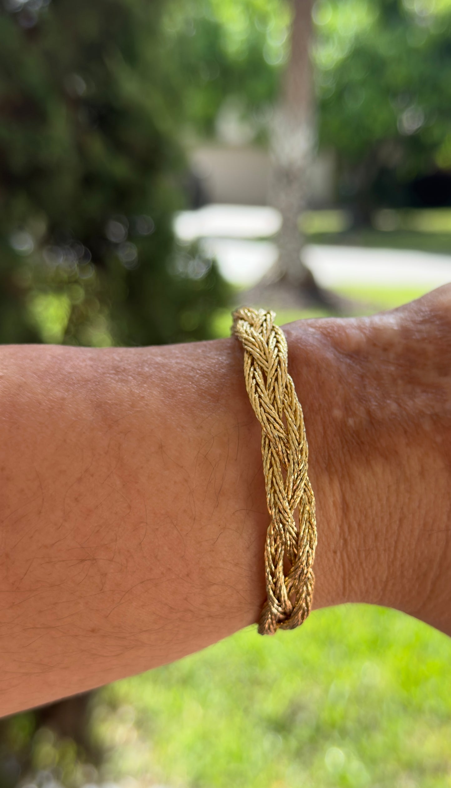 Braided Style Cuff Bangle