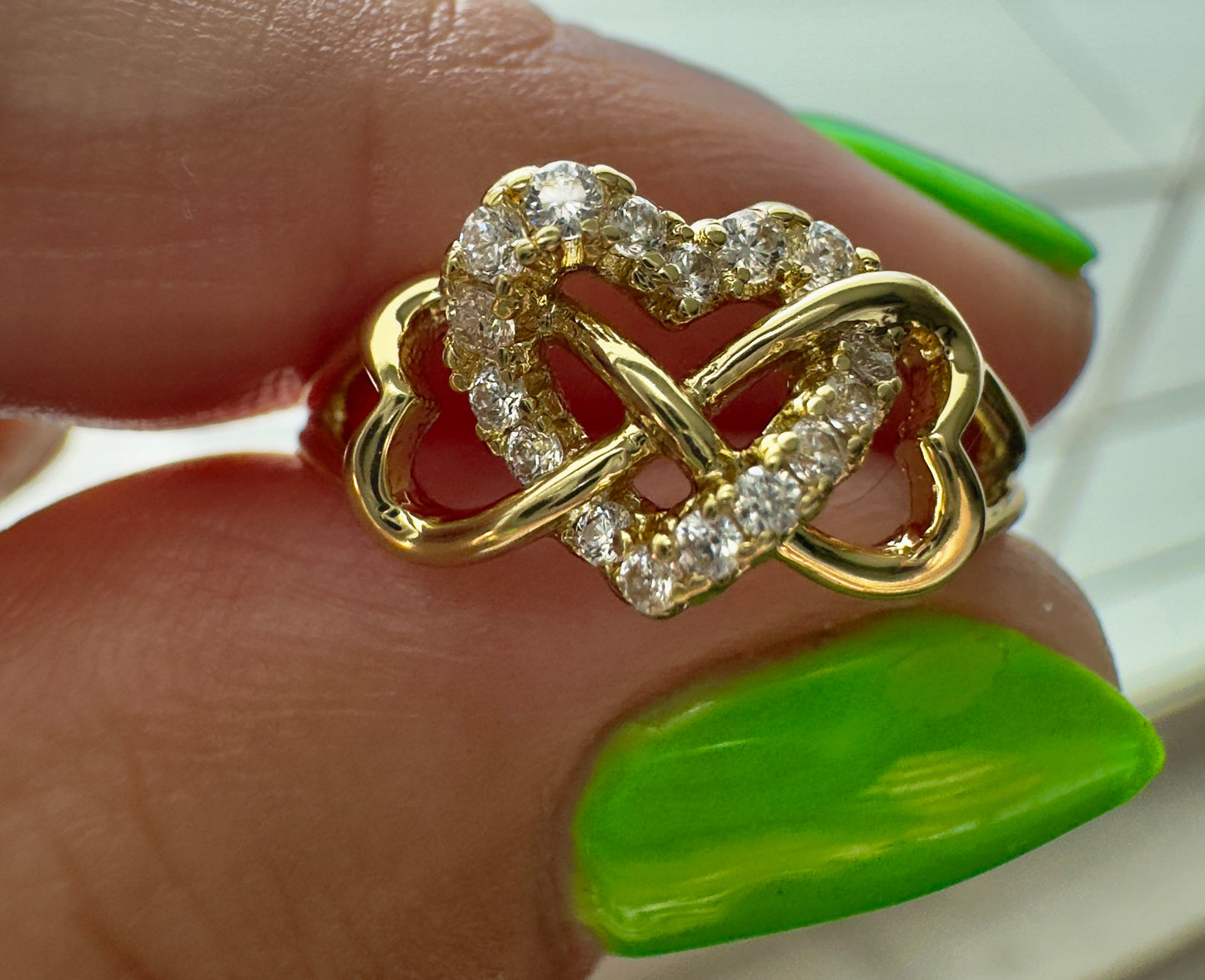 Interlocking Hearts 💞 Ring