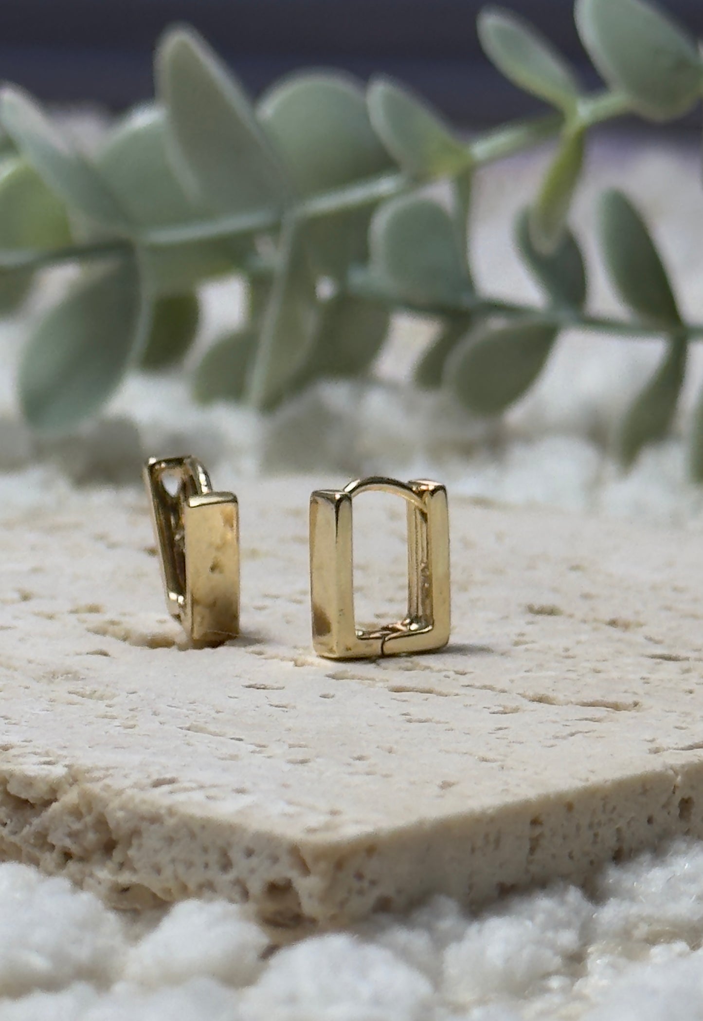 Small Square Hoop Earrings