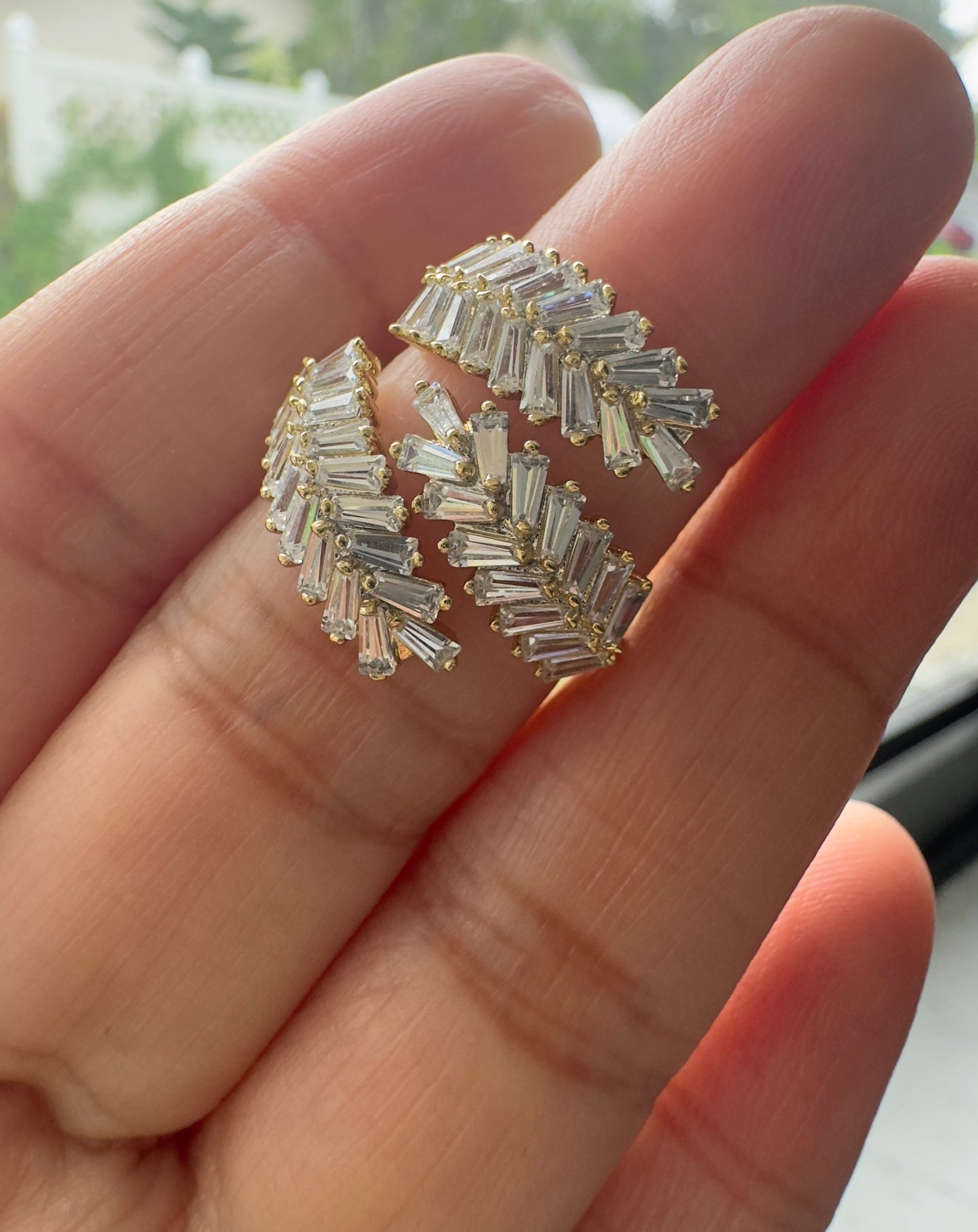 Leaf Crystal Ring