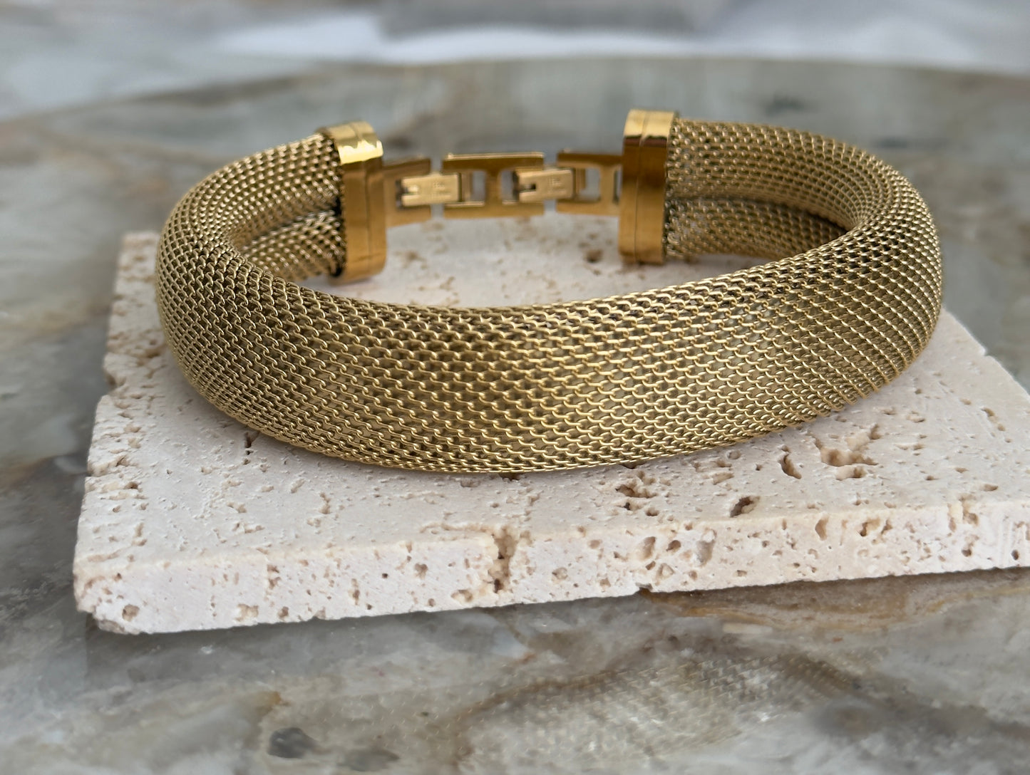 Chunky Textured Bangle Cuff