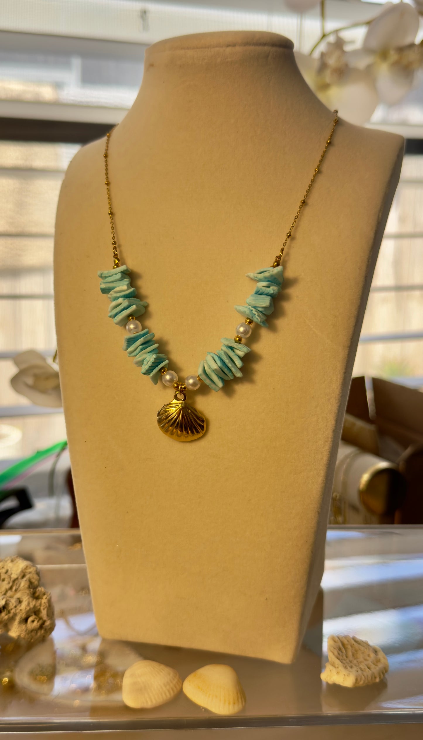 Star Shell Necklace Adjustable