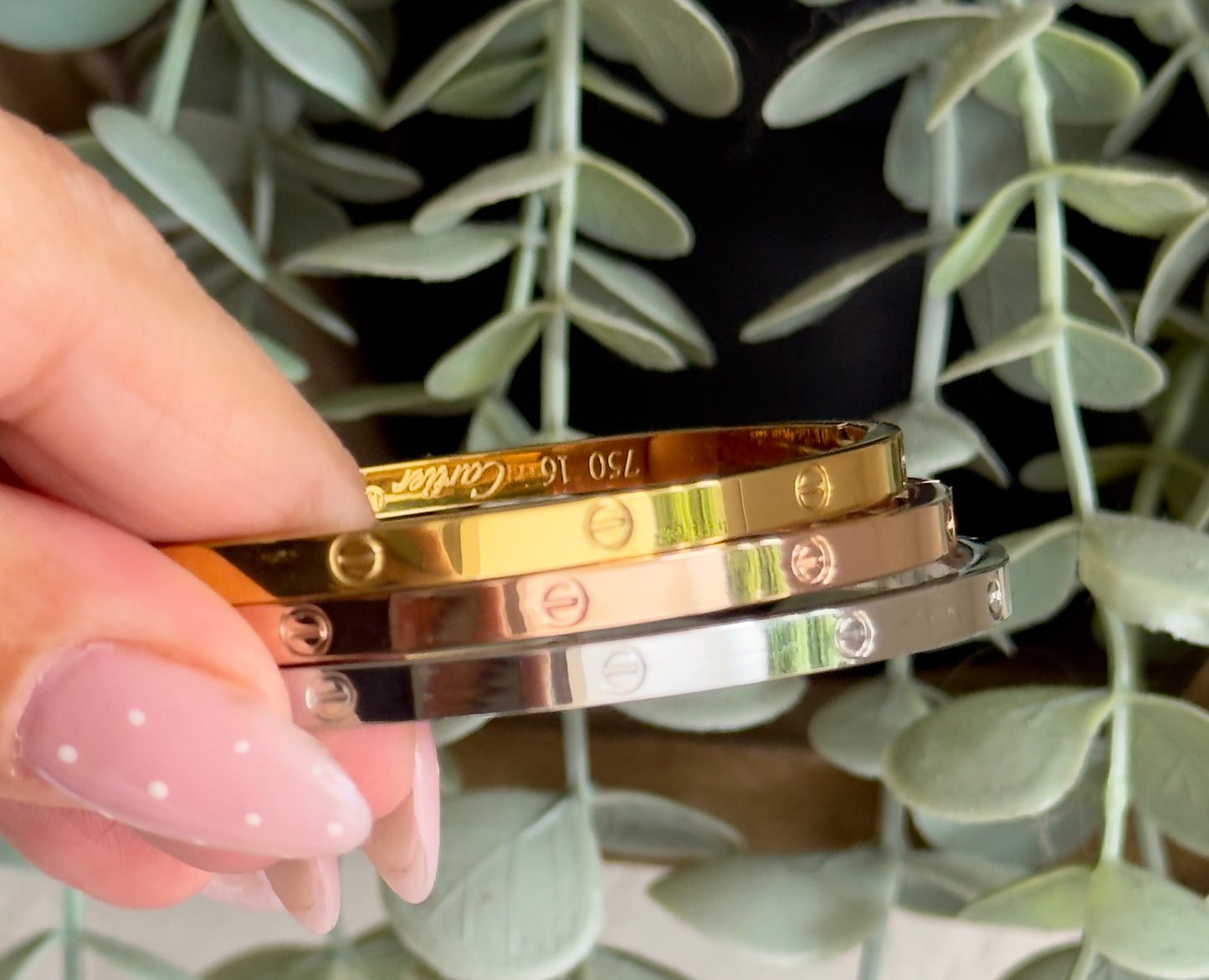 Screw Clip Lock Bangle