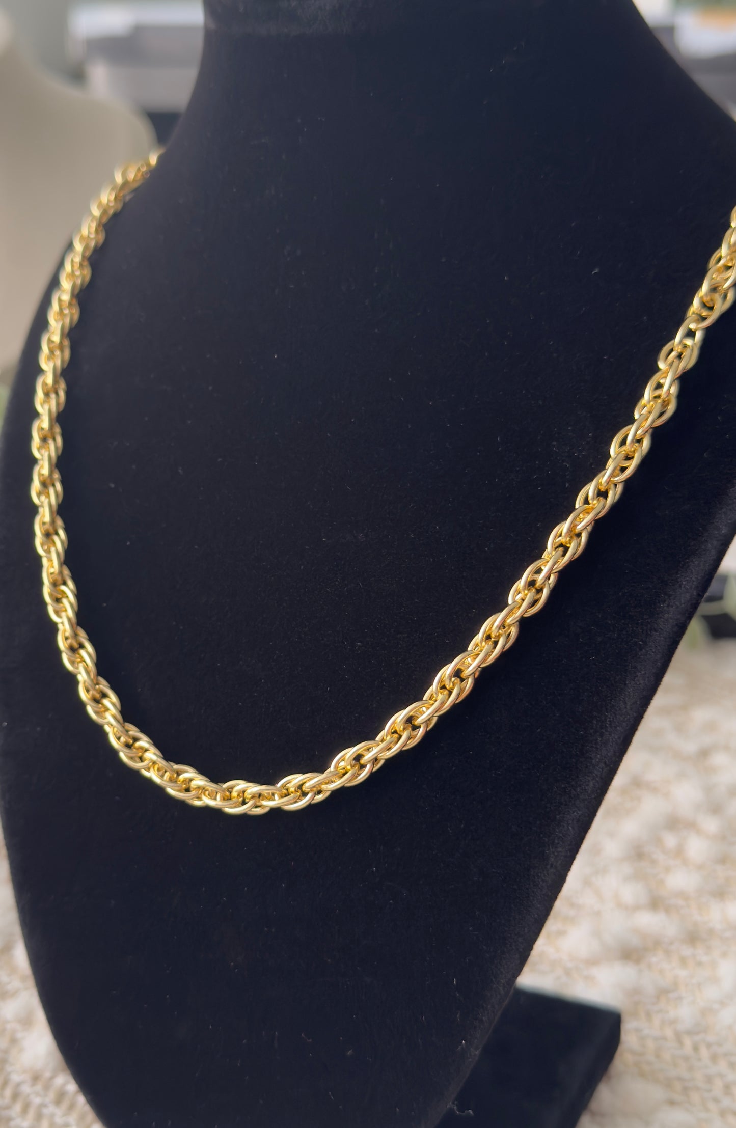 Chunky Rope Style Necklace (3.5MM link )