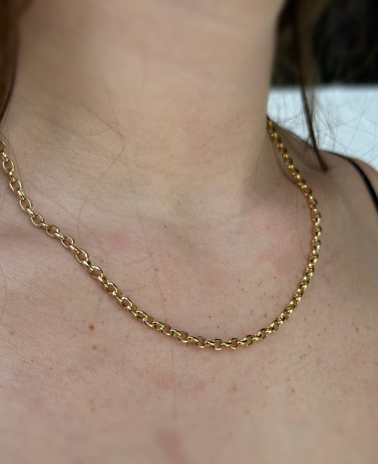 Oval  Loop  Necklace