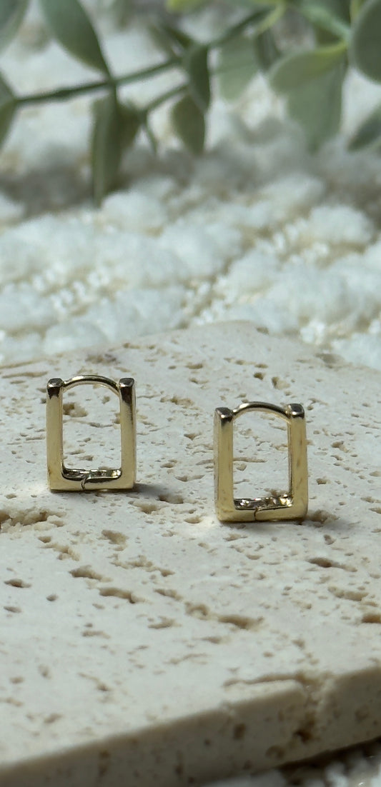 Small Square Hoop Earrings