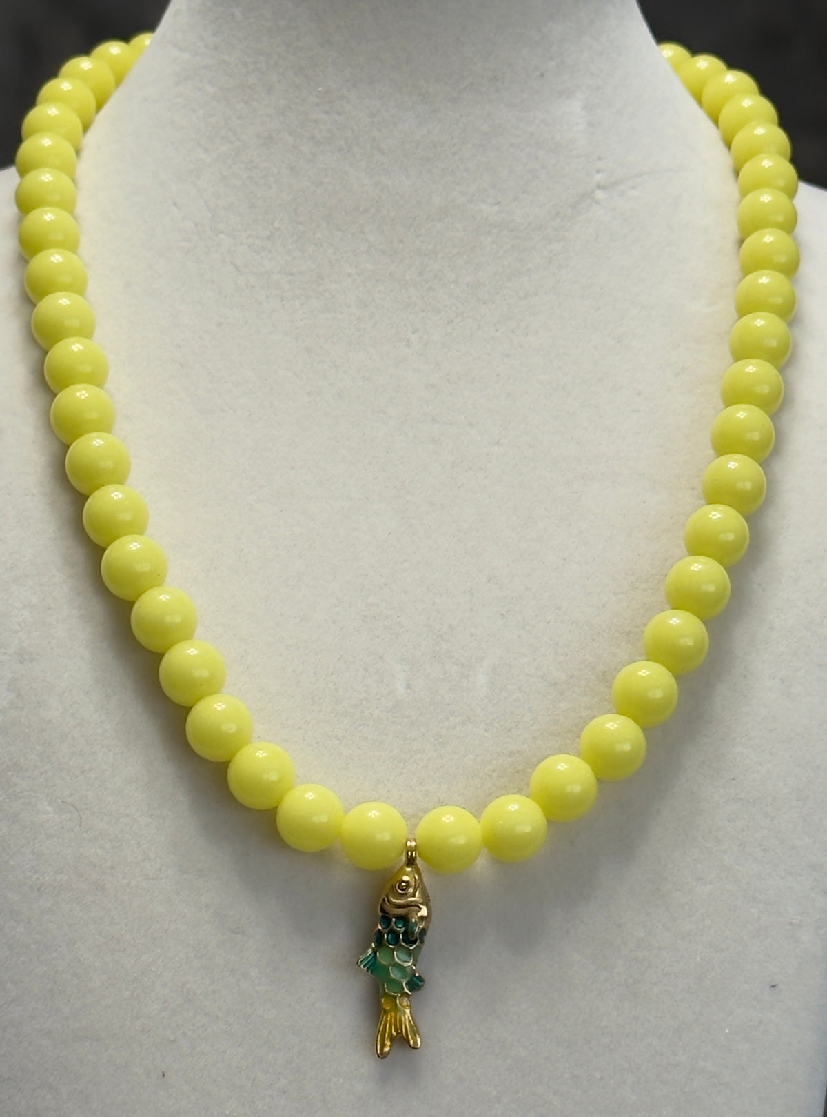 Handmade Acrylic Beaded Charm Necklace