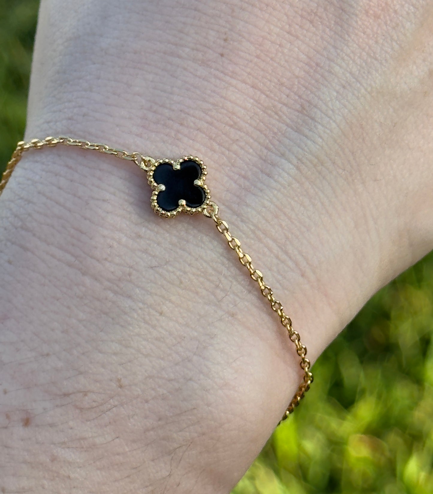 Single Clover  Bracelet (9MM Clover )