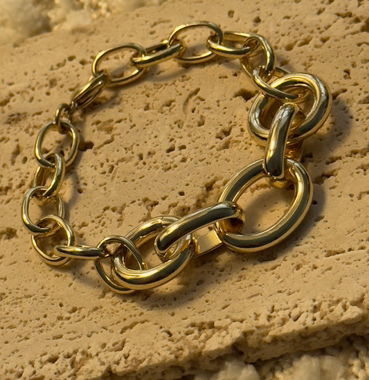 Chunky Oval Bracelet