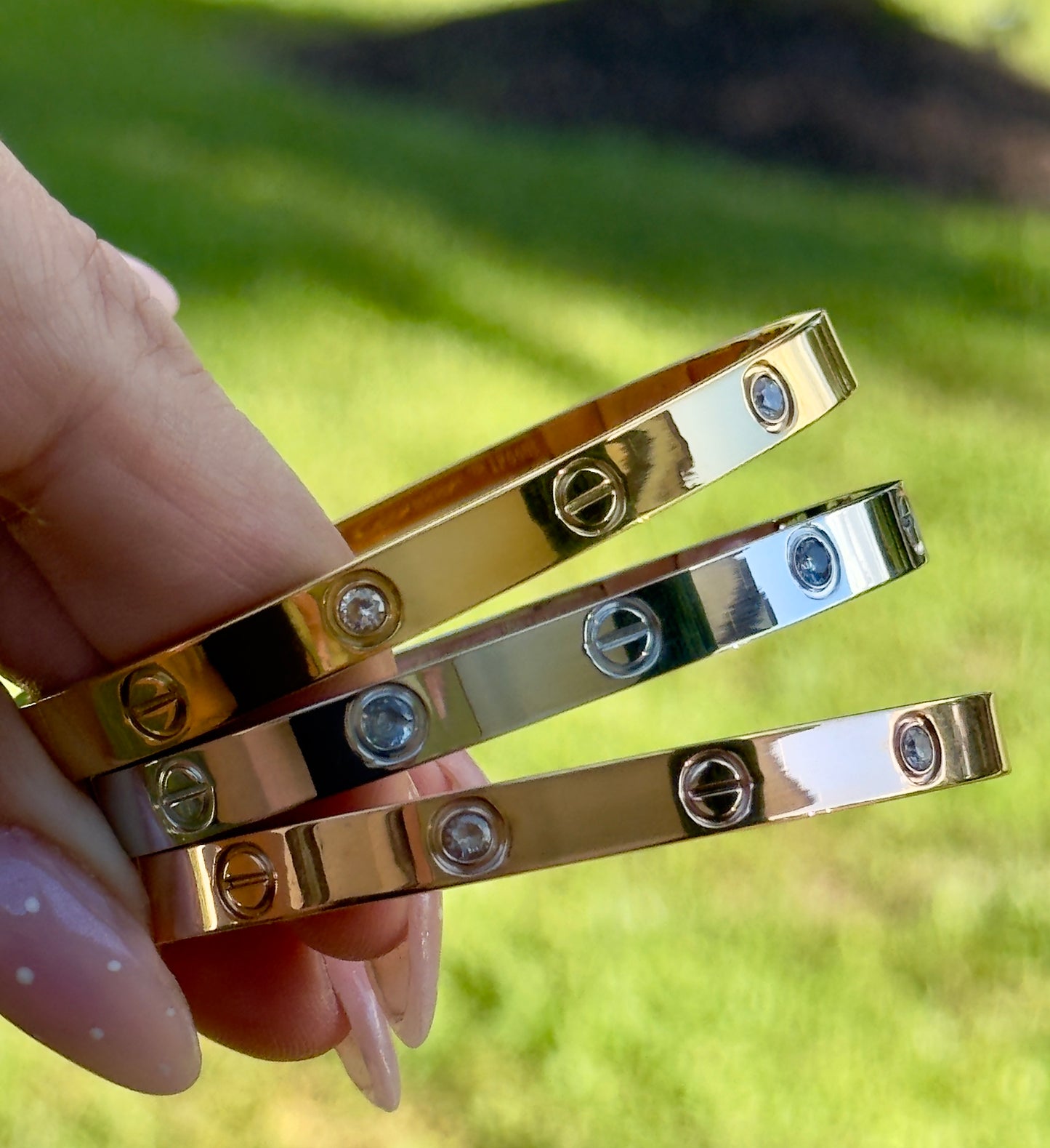 Screw Clip Lock Bangle