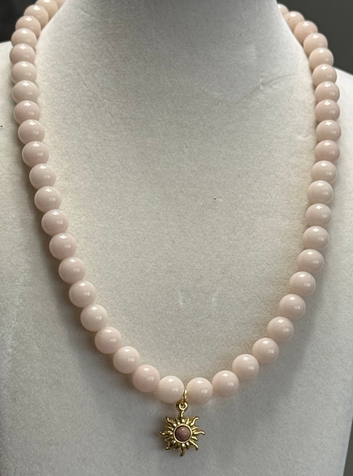 Handmade Acrylic Beaded Charm Necklace