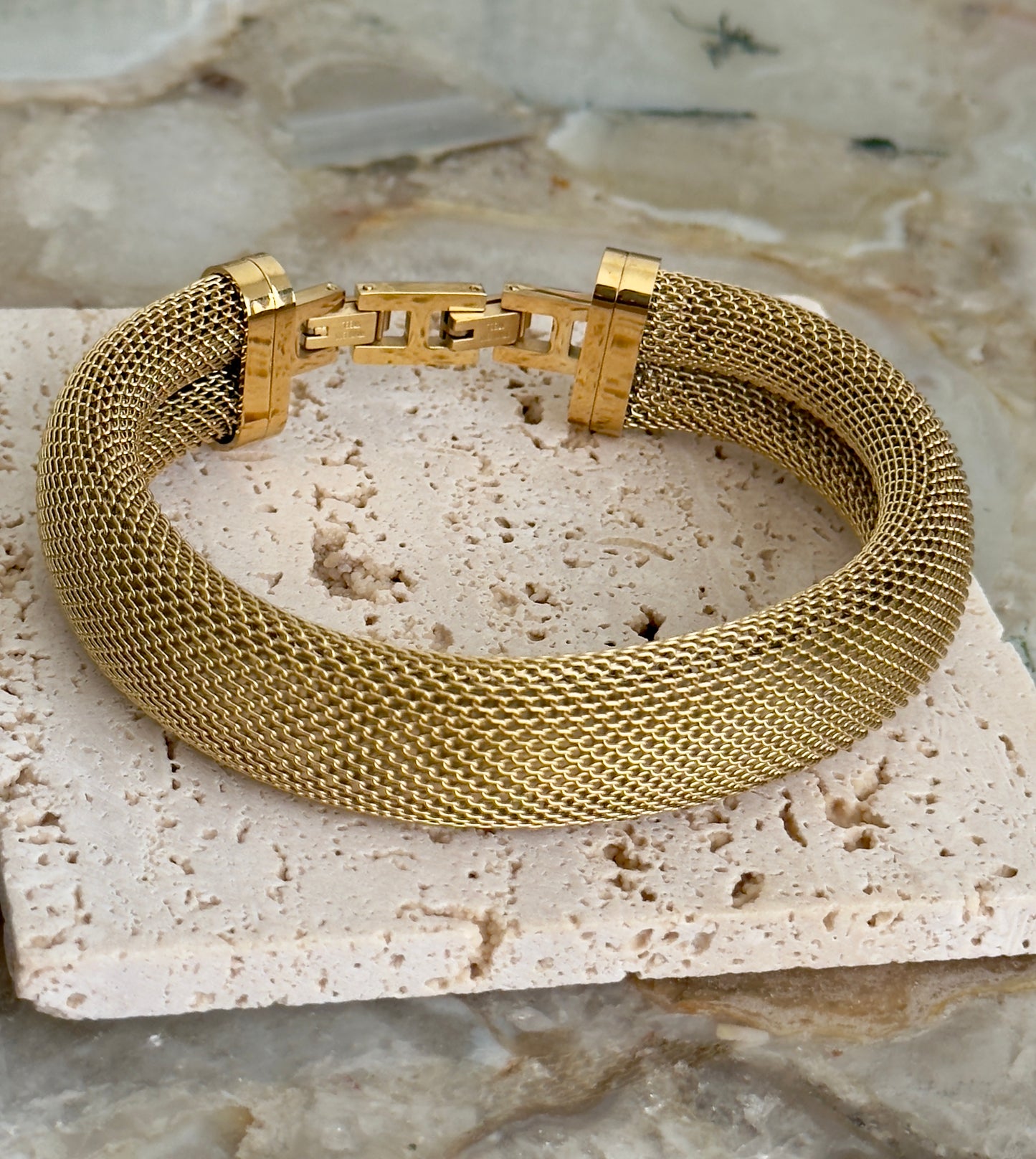 Chunky Textured Bangle Cuff