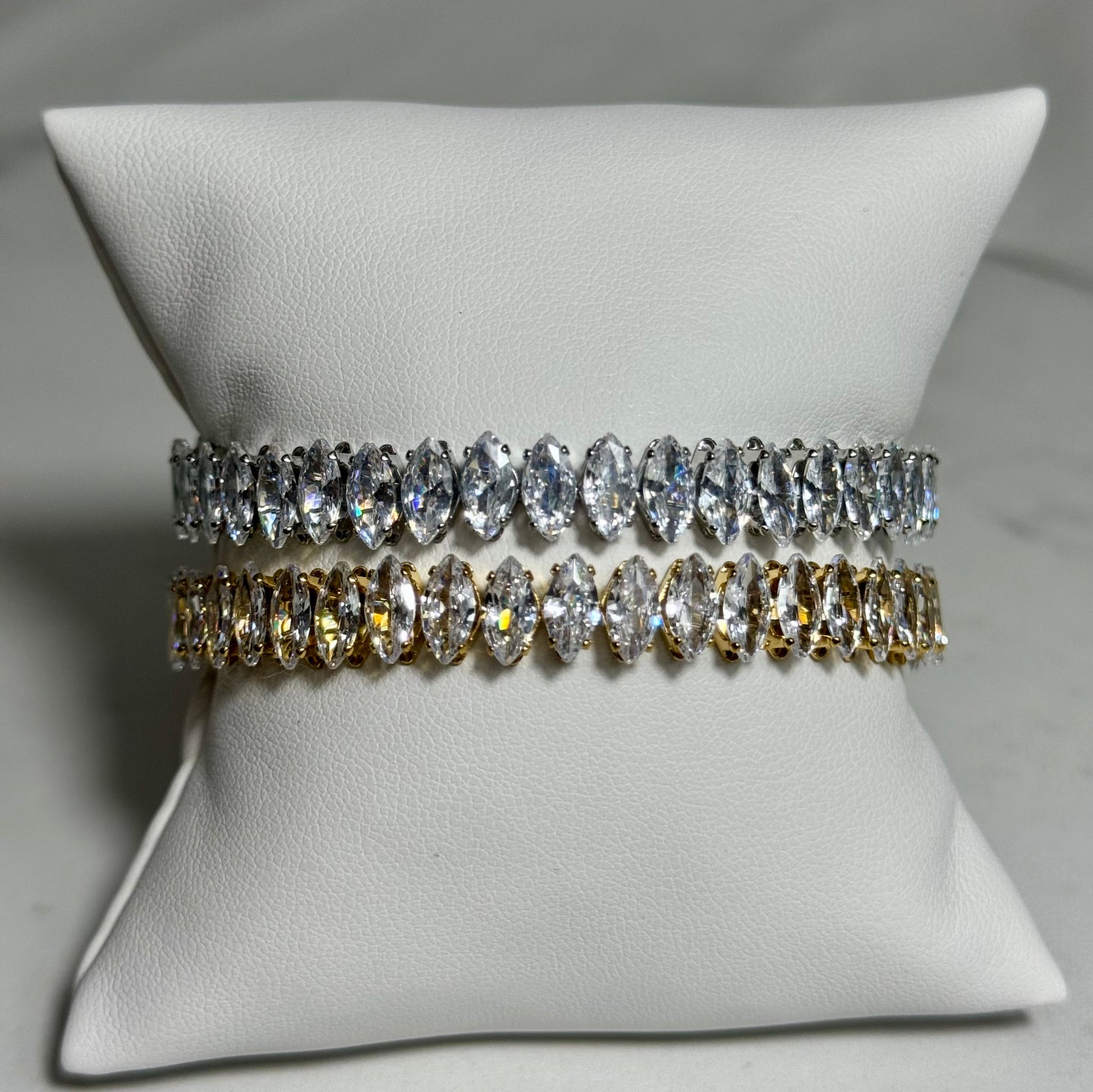 Crystal Open Cuff Bracelet-Adjustable