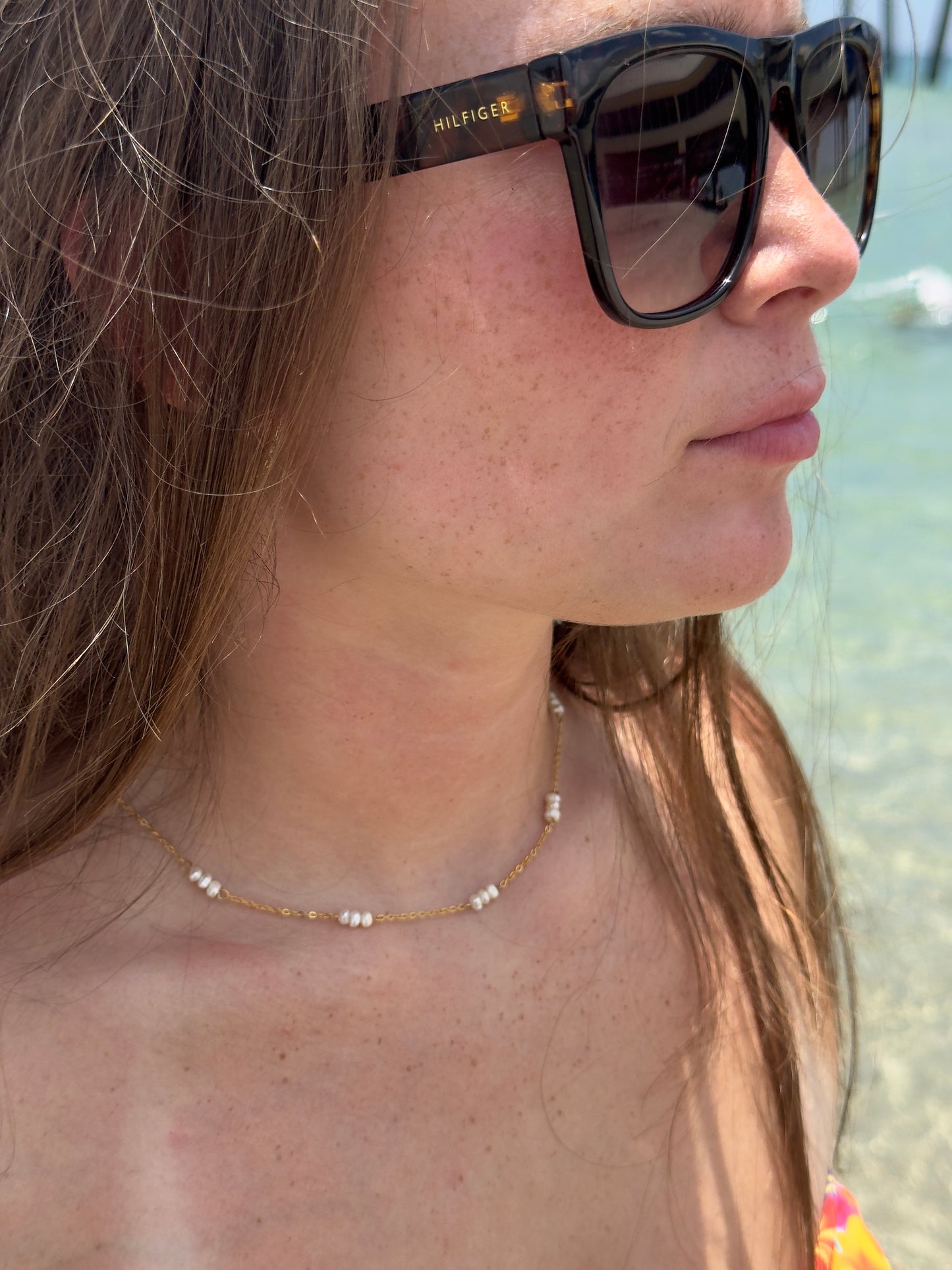 Minimalist Choker Pearl Necklace