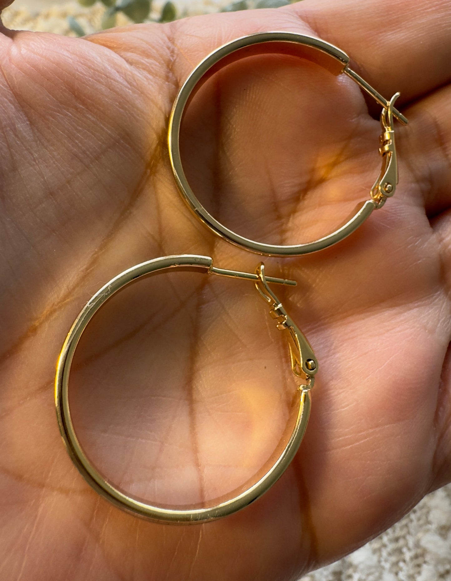 Medium Plain Hoops