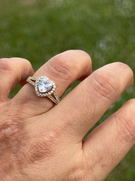 Forever Love Heart Solitaire