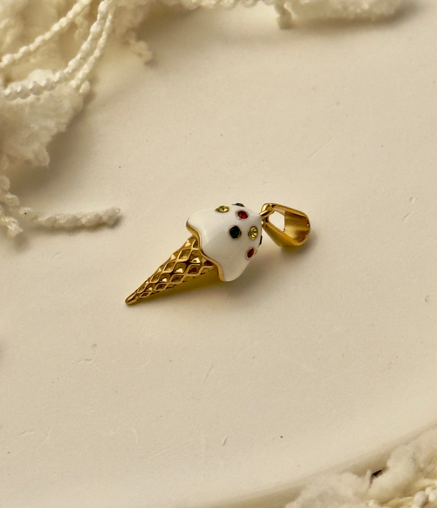 Ice Cream Cone Charm