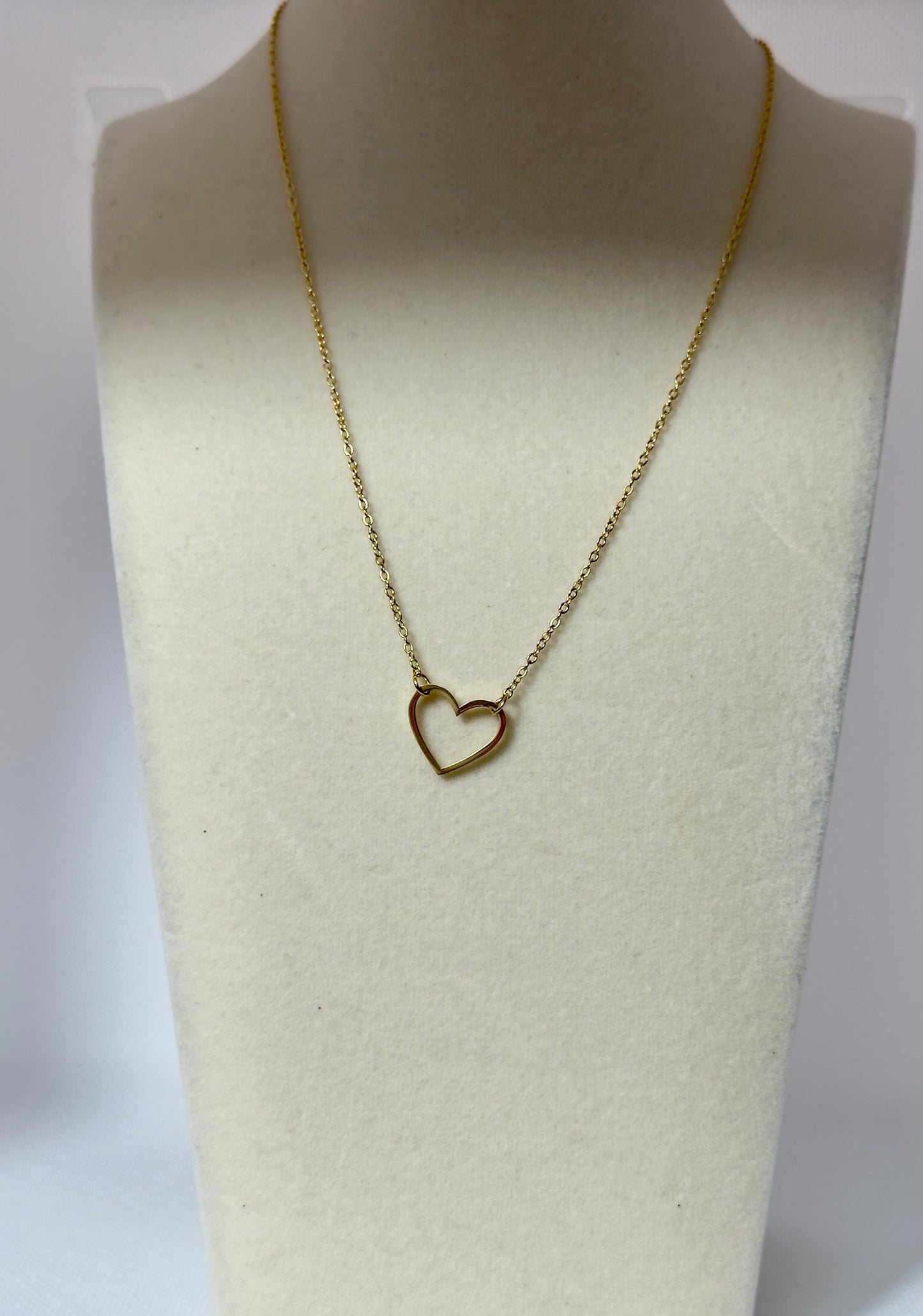 Minimalist Open Heart Necklace
